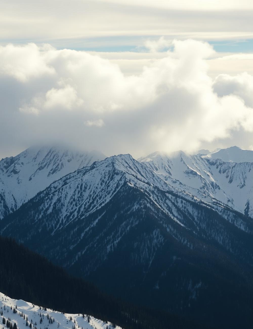 Snow-capped Sharri peaks